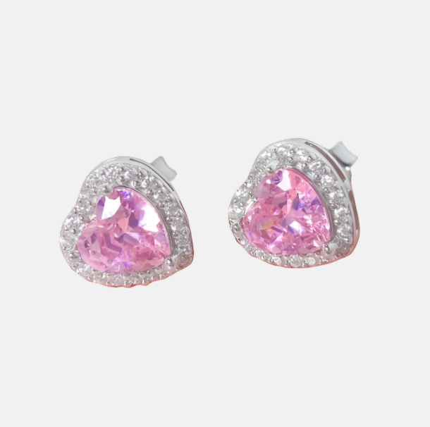 GRACE Heart Stud Earrings