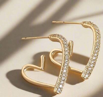 BETHANY Heart Earrings