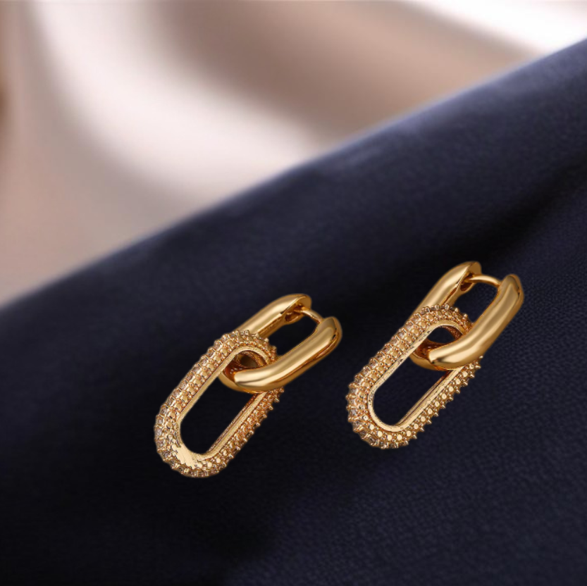 TINA Double Link Earrings