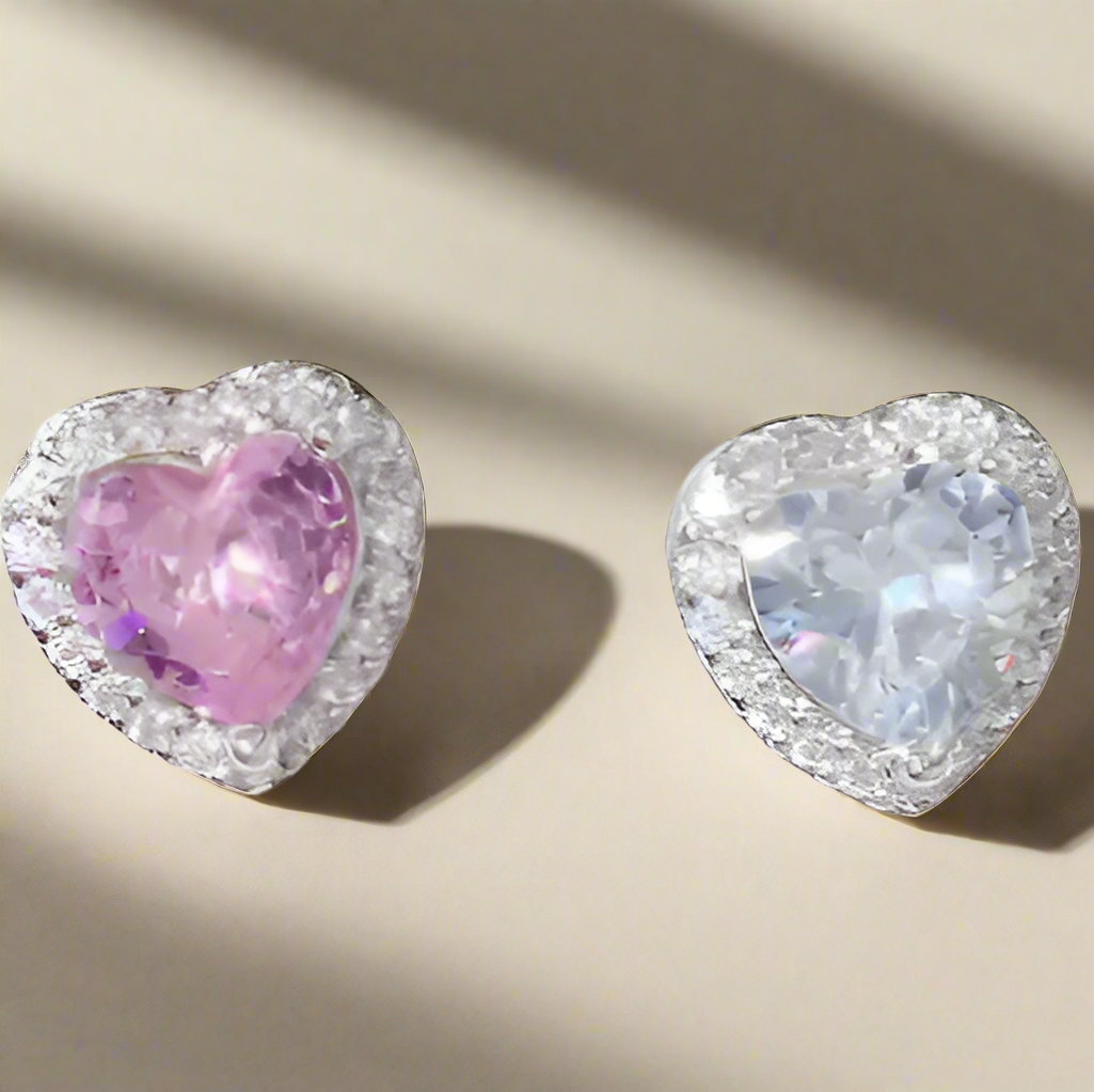 GRACE Heart Stud Earrings