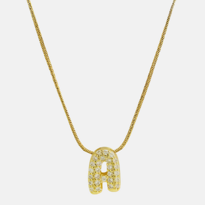LUCY Mini Bubble Letter Necklace