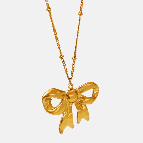 ELLA Bow Necklace & Earrings Set